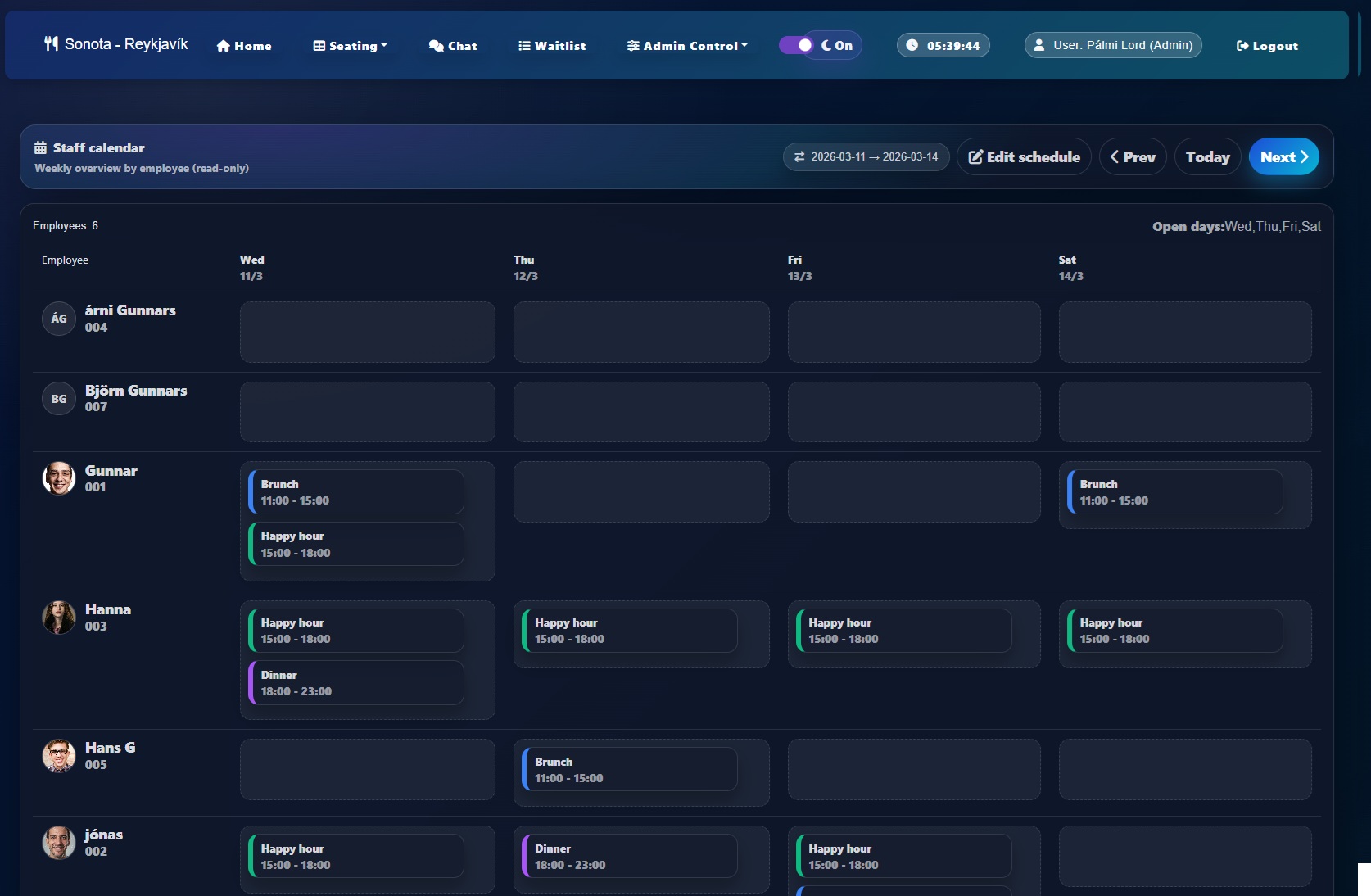 QuickTable — mynd 7